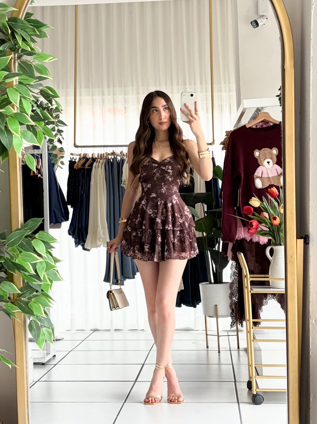 Vestido flores olanes
