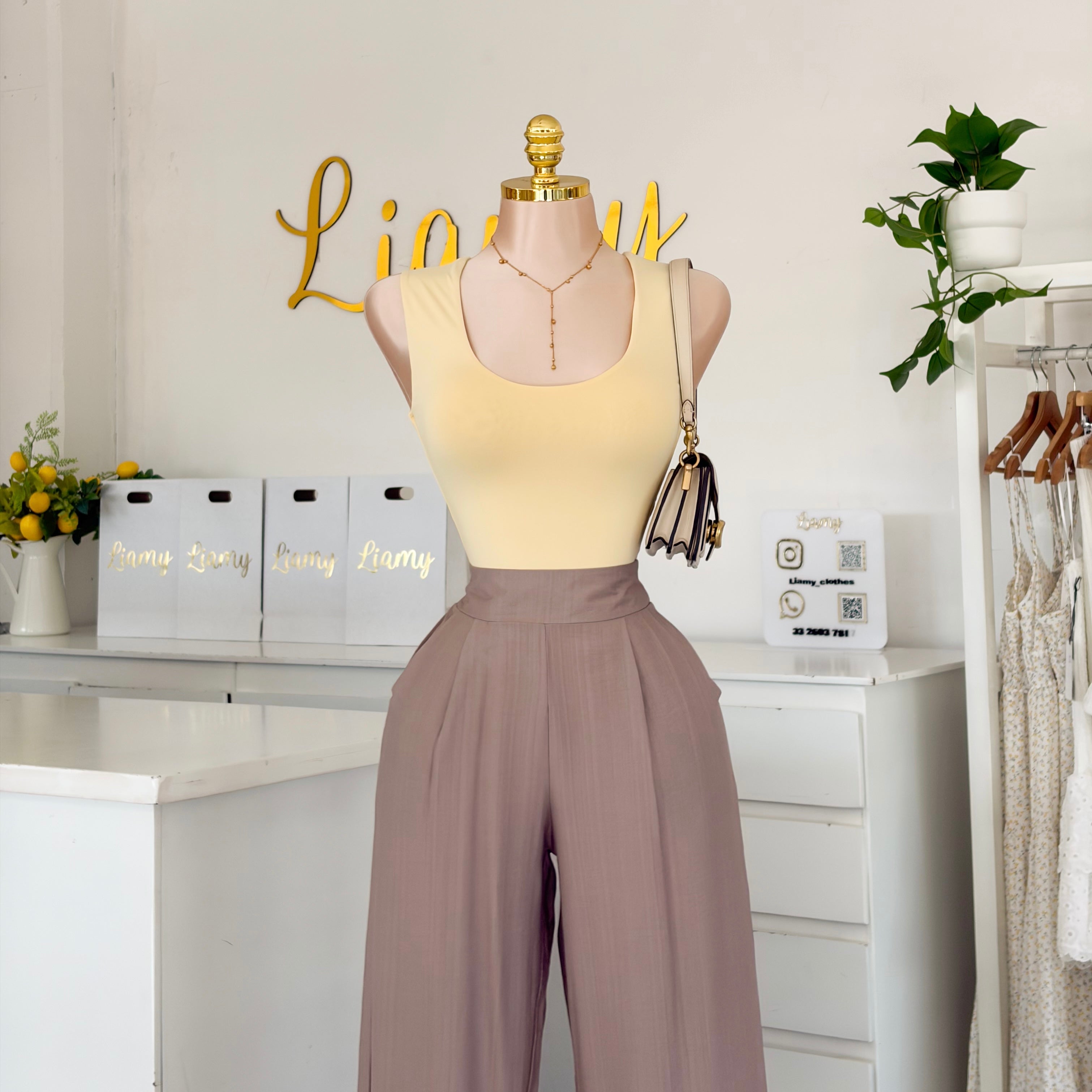 Pantalon pinzas resorte