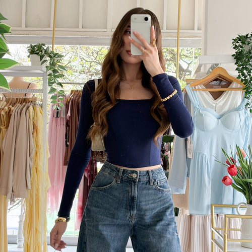 Blusa manga larga