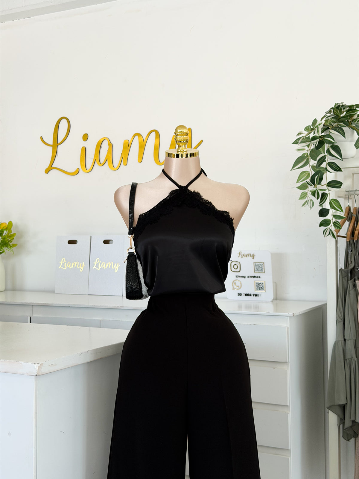 Blusa satén amarre