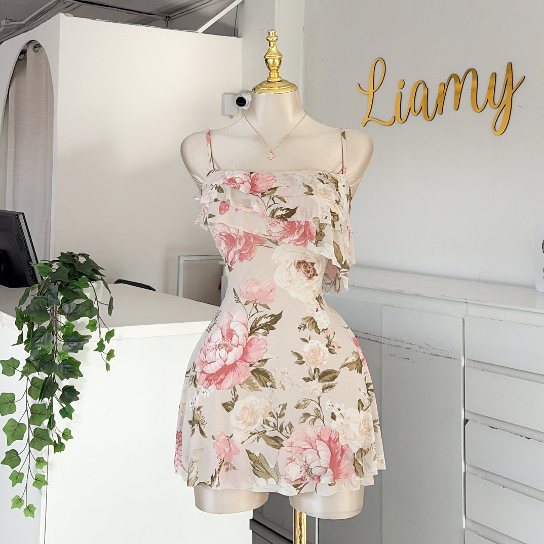 Vestido floreado olanes