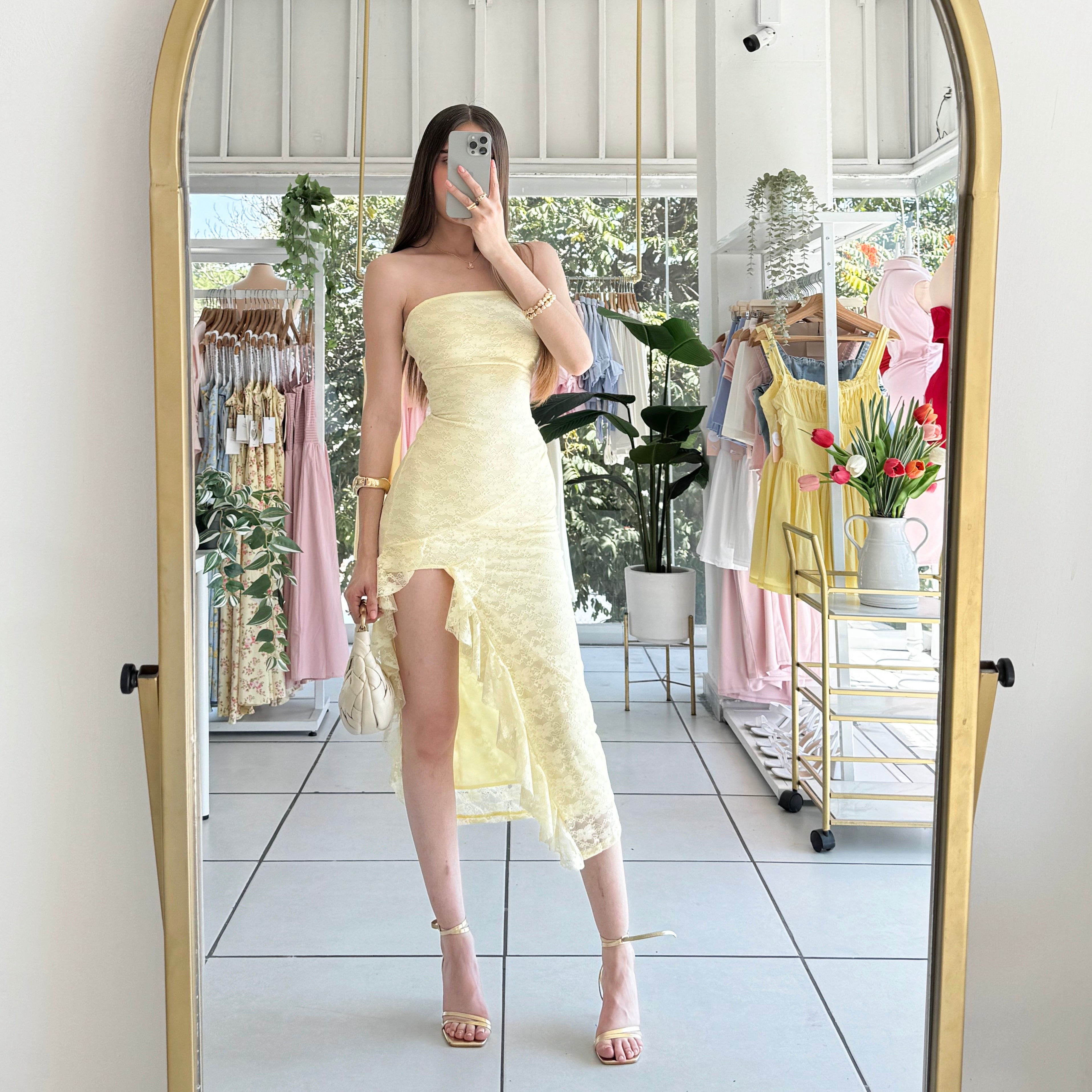 Vestido encaje olan