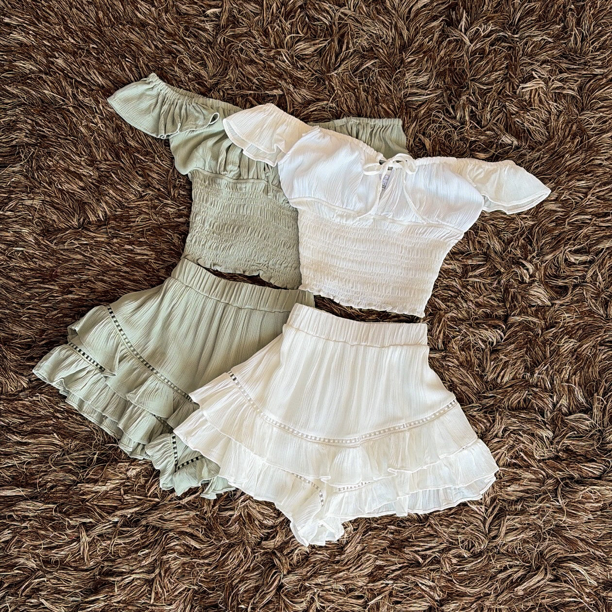 Set blusa y falda olanes