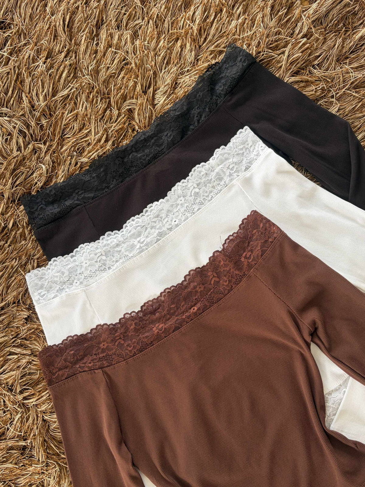 Blusa encaje corte recto