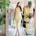 Vestido midi tipo polo
