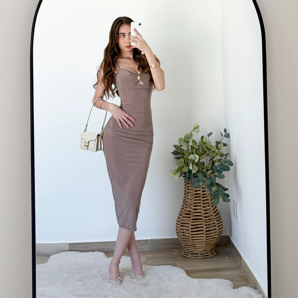 Vestido argolla dorada