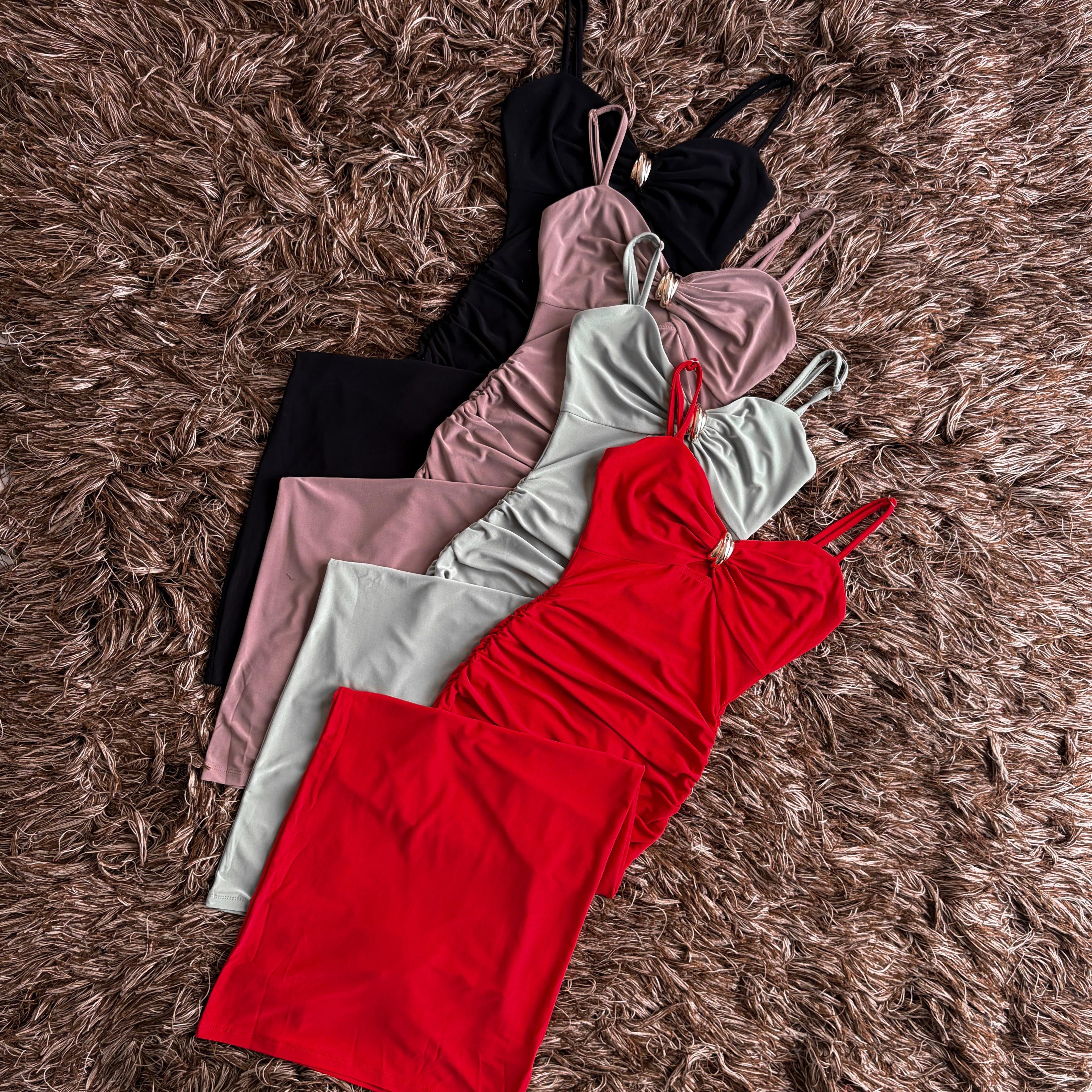 Vestido argolla dorada