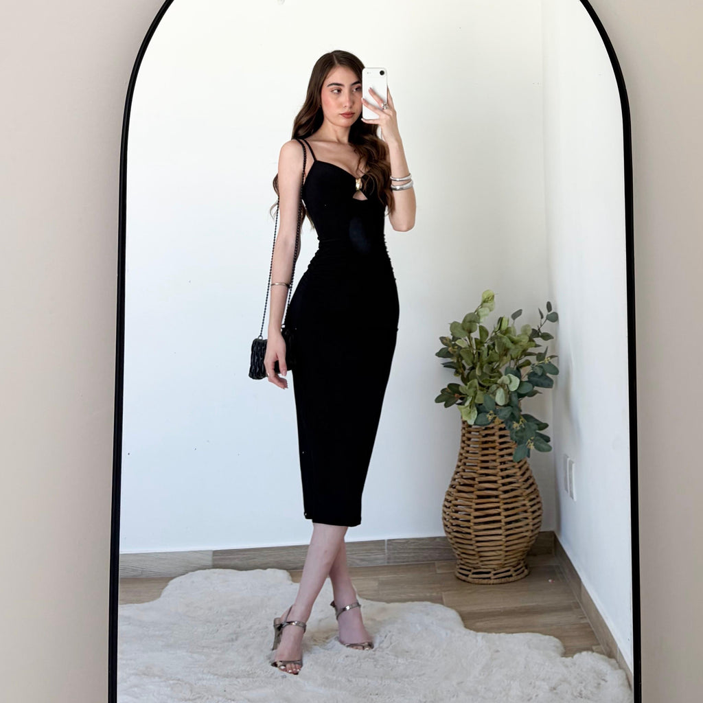 Vestido argolla dorada